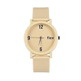 Flex Tan Recycled Ocean Plastic Watch Water - Resistant Unisex - 40 MM Face and 22 MM Band Length Tan