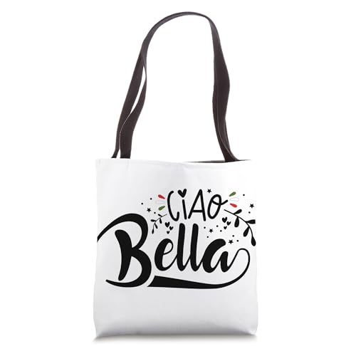 Bolso tipo tote con frase en italiano de Ciao Bella Italy miniatura 1