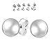 Niche Finds Branded 6 Pairs of Surgical Stainless Steel Stud Ball Earrings 3mm, 4mm, 5mm, 6mm, 7mm, and 8mm Diameter