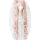 Xingwang Queen Anime Cosplay Wig 120cm Long Cherry Blossom Pink Clip on Double Ponytails