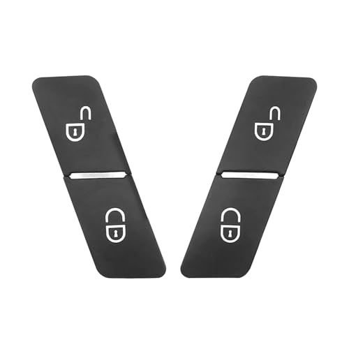 Hoypeyfiy 2049058402 2 Pair Car Door Lock Unlock Switch Cap, Replacement for Mercedes Benz A B C E Class CLA GLA GLE ML GLS CLS Driver Passenger Side, Replaces 2049058402