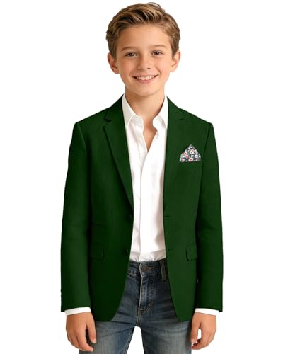 Image of Bofan Linen Boys Blazer Formal Suit Jackets for Boy Outwear Jacket & Coats for Kids Boys' Fashion Summer Wedding Outfit