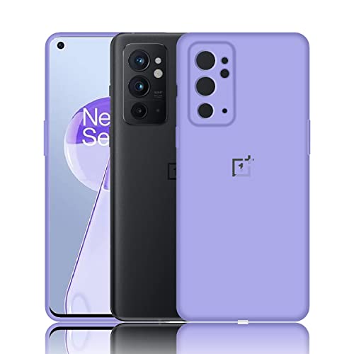 Image of Case Creation Liquid TPU Silicone Cover for Oneplus 9RT Soft Case,Anti-Dirty Slim Case Frosted Matte Cute Candy TPU Raised Bezel (Splash of Color) Back Case Cover for Oneplus9RT -Light Purple