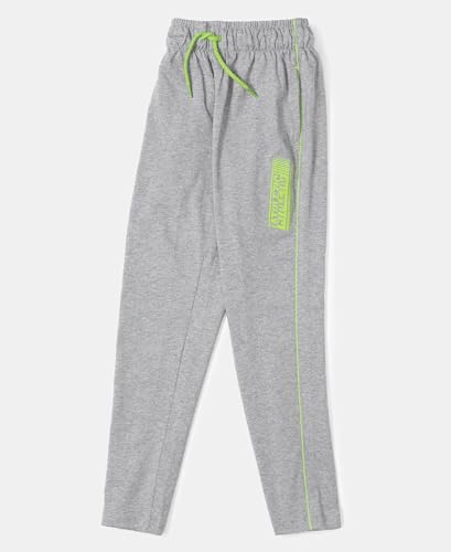 Image of Jockey AB13 Boys Super Combed Cotton Rich Graphic Printed Trackpants with Contrast Side Piping