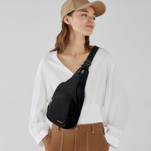 Image of cakang Womens Sling Bag Crossbody Bags for Women Vegan Leather Sling Backpack Daypack Fanny Pack Crossbody Purse Travel