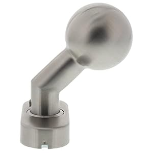 Tonitec Owalna Gałka Drzwiowa Stal Matowa