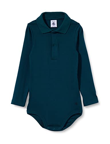 Petit Bateau A01EU Camicetta Lunga, Verde, 3 Mois