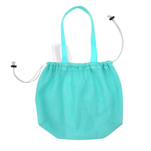 Bolsa de playa para niños, bolsa de playa para niños, bolsa de malla impermeable con cordón, bolsa de almacenamiento lavable, bolsa de hombro de malla para compras, citas, viajes, escuela, trabajo,