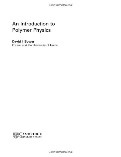 An Introduction to Polymer Physics