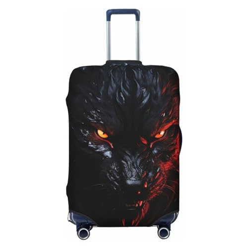 Housse pour bagage XL motif loup idéal pour repérer sa valise à l'aéroport