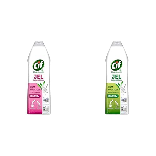 Cif jel yüzey temizleyici seti (Çiçek ferahlığı ve bahar ferahlığı, 2 x 750 ml)