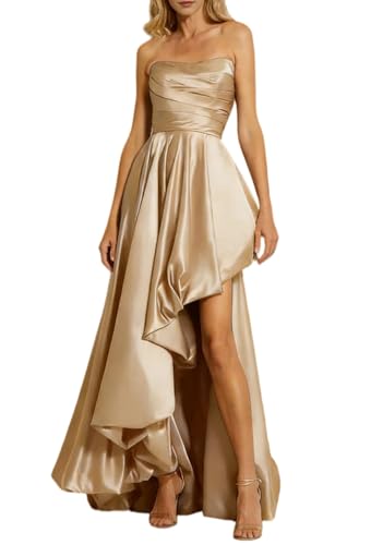 Robe de bal en satin avec corset lacé au dos modèle DSJ087