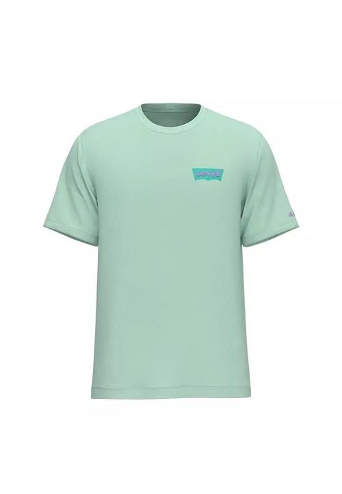 Levi's Ss Relaxed Fit Tee, Hombre, Original Batwing Dusty Aqua, XL