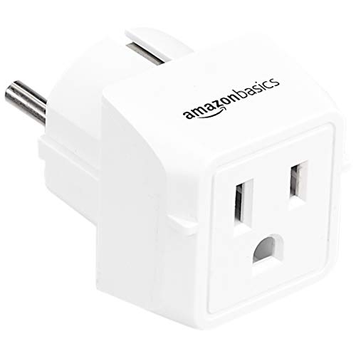 Periféricos, Electronics adaptador europeo Marca Amazon Basics (2)