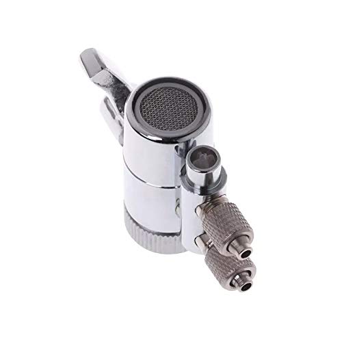 Zawór, zawór odcinający, Drop Shipping Filtr do wody Kran Podwójny zawór przełączający M22 do 1/4" Mosiądz chromowany