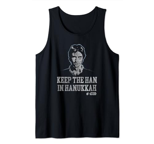 Camiseta tirantes Star Wars Hanukkah Han Solo póster retro ideal para reuniones de fans