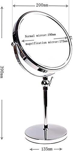 Miroir de maquillage chromé KXD3101 structure double face de qualité supérieure