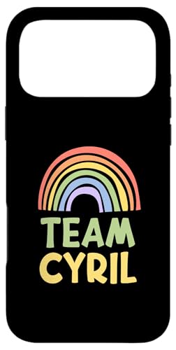 Happy Colorful Team Cyril Rainbow Pride Green Yellow X}zP[X iPhone 17 Pro Max p