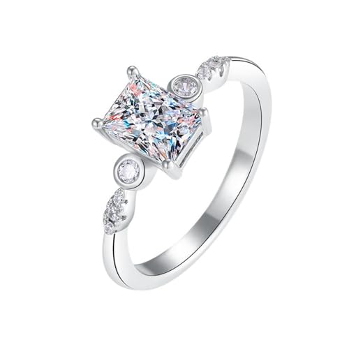 Alliance en moissanite pure 1 carat D VVS1 et argent 925 éclatant