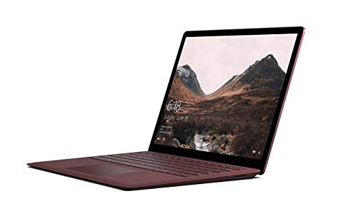 Microsoft 2017 Surface Laptop con Intel Core i7-7660U (13,5-Pulgadas, 8 GB RAM, 256 GB SSD) (QWERTY Inglés) Borgoña (Reacondicionado)