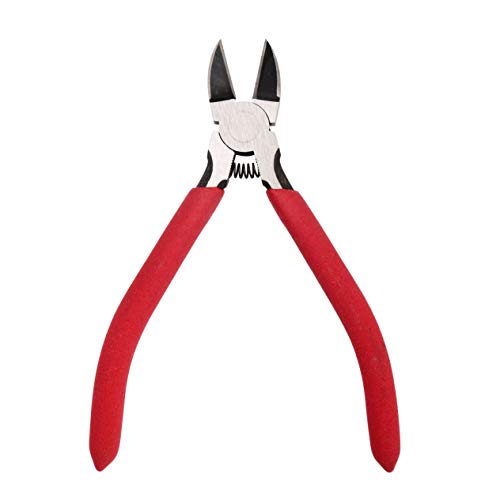 Whizzotech Wire Cutter Diagonal Cutting Pliers Micro Flush Cut Side Cutters, 5 Inch #TOP3
