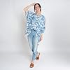 Elsie & Zoey Cover Ups for Women - Elsie Fringe Cover Up in Blue Paisley, Women's Swimwear Beach Cover Up, Womens Pool Cover Ups, Swimsuit Covers, Ladies Coverup for Jeans, One Size #2