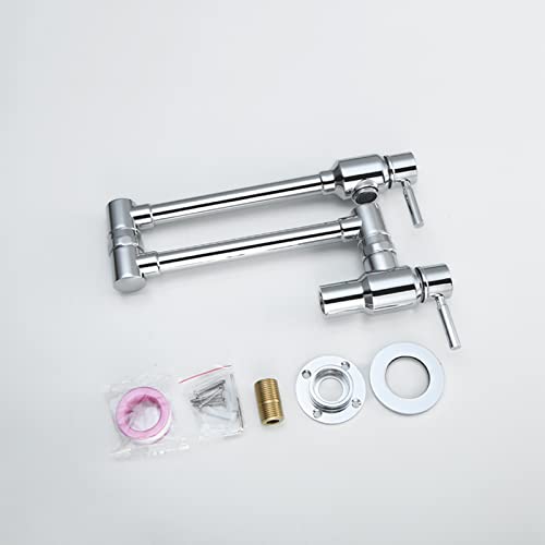Robinet de remplissage de casserole mural en laiton avec double articulation - 8