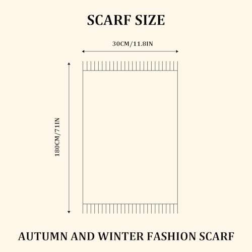 Winter Wool Plaid Scarf for Men,Women Fashion Tartan Wrap Checkered Scarves2