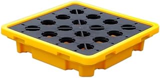 Heavy-Duty Modular Polyethylene Spill Containment Pallet | Leak-Proof Industrial Tray for Warehouse & Park Spill Control | Durable Spill Management Solution