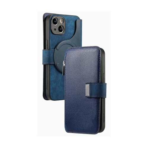 RNOZX For iPhone 17 Pro Max�p 2�C��1 ���E���J�[�h�E�H���b�g ���U�[�P�[�X �}�O�l�b�g���t���b�v�J�o�[�iFor iPhone 17 Pro Max�p/�u���[�j