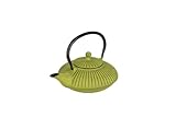 IBILI - Tetera hierro fundido Verde, 0.78 litros, Interior esmaltado, Apto para inducción