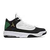 Sportschuhe Nike Herren Jordan MAX Aura 2 Basketballschuh, Black Dk Sulfur White Lucky Green, 44.5 EU