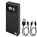 Produktbild EMOS Powerbank BetaQ 20000mAh, 22,5 W Quick-Charge externer Akku/Ladegerät mit Passthrough und Display, 3X Output + 2X Input, inkl. Datenkabel USB/USB-C, Auto ON/Off, schwarz