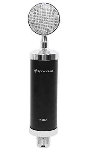 Rockville RCM03 Pro Studio Recording Kondensatormikrofon Mikrofon + Metallstoßhalterung – Bild 4