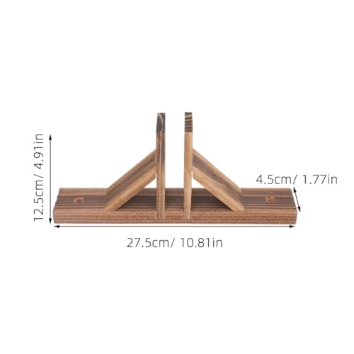 Soporte para valla duradero accesorio de madera maciza 2