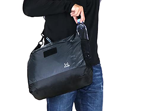 Running Messenger Bag, Light Shoulder Bag,Waterproof Polyester Ripstop Fabric,Usable in two Sizes & Colors Reversibly3