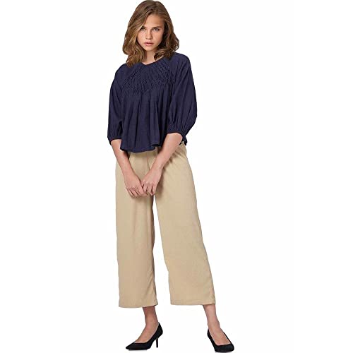 Image of ONLY Solid Rayon Round Neck Womens Top (SS22ON15271507-P)