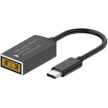 CY Cable Rectangle Jack Thinkpad X1 Input to USB-C Type-C Power Plug Charge Cable for Laptop Phone PD9V 5V 20V