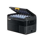 BougeRV CRS 40L Kompressor Kühlbox 12V/24V 230V mit APP Steuerung Integrierter Korb Tragbare Auto Kühlbox Gefrierbox Camping Kühlschrank Elektrisch IPX4 wasserdicht für Reisen Boot Angeln -20℃~20℃
