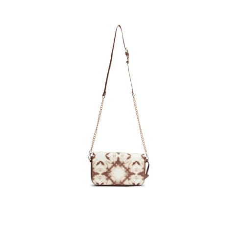 Image of Caprese Shibori Medium Sling Bag for Women with Adjustable & Detachable Strap | Printed Faux Leather Shoulder Bag with Multi-Compartments | Zipper & Magnetic Button | Detachable Charm