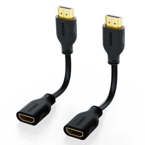 LEENUE HDMI Extender Cable, Male to Female Adapter, Short HDMI Extension Cable, Support 4K@60Hz 3D...