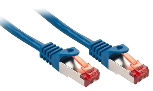 Cable de red Lindy Cat. 6 S/FTP 0.3 m azul miniatura 1