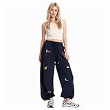 OUMSHBI Baggy Jogginghose Herren Damen Dackel Graphic Sweatpants Weites Bein Hose Baumwolle Freizeithose Elastische Taille Unisex Jogger Pants mit Taschen Und Kordelzug Y2K Streetwear Trekkinghose