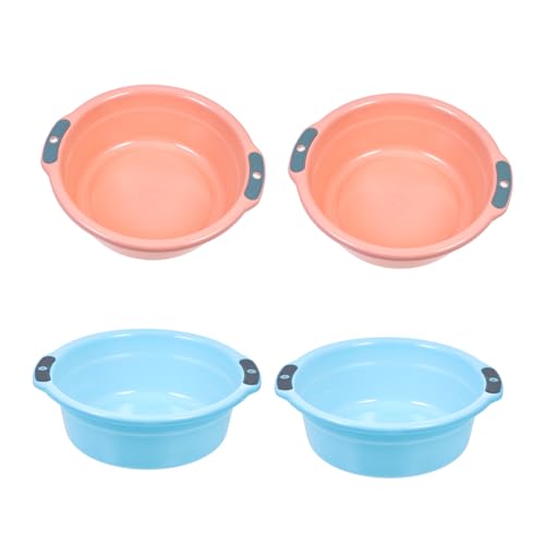 GRIRIW 4個 バイノーラル洗面台 sink 哺乳瓶用の洗面台 吊り下げ洗面器 保存容器 厚い洗面器 キャンプ用洗面台 浴室の洗面台 洗浄槽 家庭用洗面器 台所の洗面台 野菜用洗面器 pp