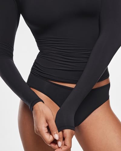 INLYRIC Women's Inbarely Ultra Long Sleeve Shirts Crew Neck Double Lined Slim Fitted Going Out Tops Basic Tees4