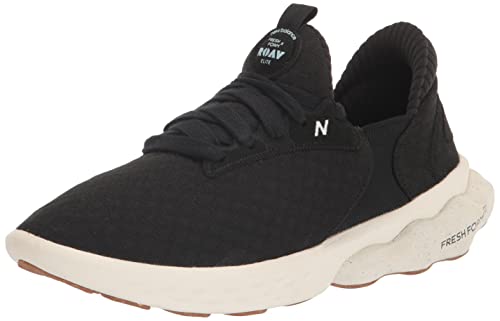 New Balance New Balance Women's Fresh Foam Roav Elite V1 Running Shoe, Black/Sea Salt, 5 Medium US