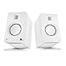Kanto S6W Tilted Desktop Speaker Stands for Large Bookshelf Speakers & Full-Size 5”-7” Studio Monitors | Supports 20 lbs | Damping Foam Padding | ¼”-20 Mounting | Pair | White