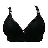 Damen Ohne BüGel BH Nicht Gepolsterte Sexy Plunge Softschalen Volle-Cup BH 80-AA