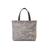 [ アフタヌーンティー リビング ] AfternoonTea LIVING エコバッグ・買い物バッグ HP85 スリットポケット付きロゴバッグS/ヴェロニカ・ハリム グレー