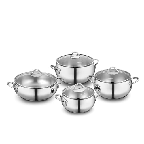 Korkmaz Tombek steel cookware set 8 pieces